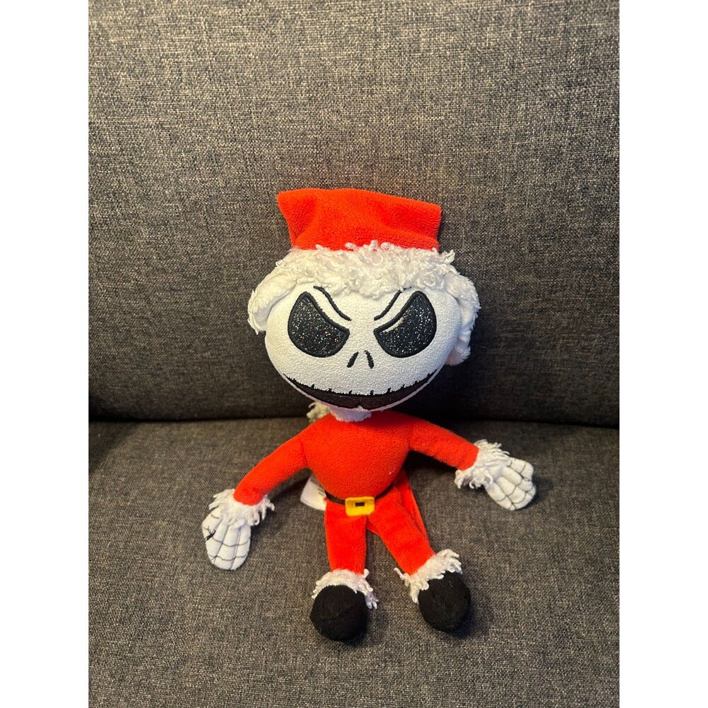 Disney Store Jack Skellington Santa Plush Sandy Claws Nightmare Before Christmas